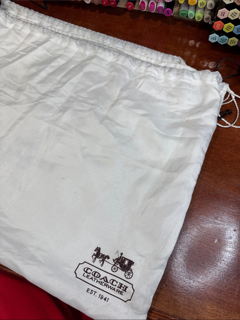 Coach Storage Dust Bag - White